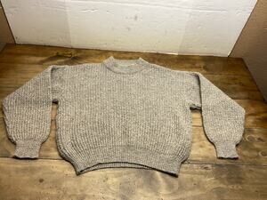 Corneliani Made in Italy Wool Mohair Blend Grey Knit Sweater Men’s XL